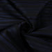 Cotton Blend Jacquard Stripes - Mid-Weight - Blue and Black-Fabric-FabricSight