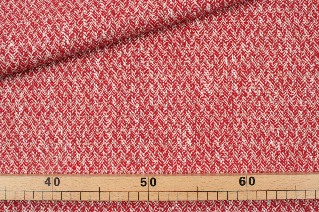 Cotton Blend Tweed Slubbed with Lurex-Fabric-FabricSight