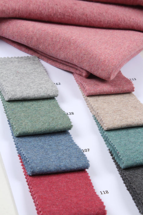 Cotton Brushed Fleece - Multi-Tones Melange - 8 Colors Available-Roll-FabricSight