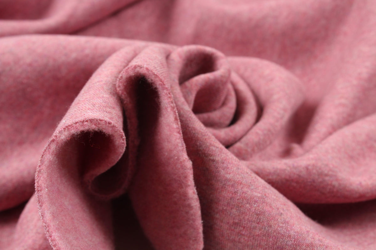 Cotton Brushed Fleece - Melange Effect - 8 Colors
