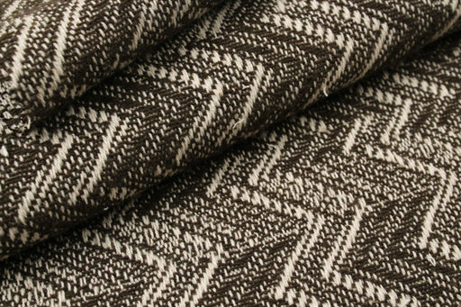 Cotton Chevron Brown-Fabric-FabricSight