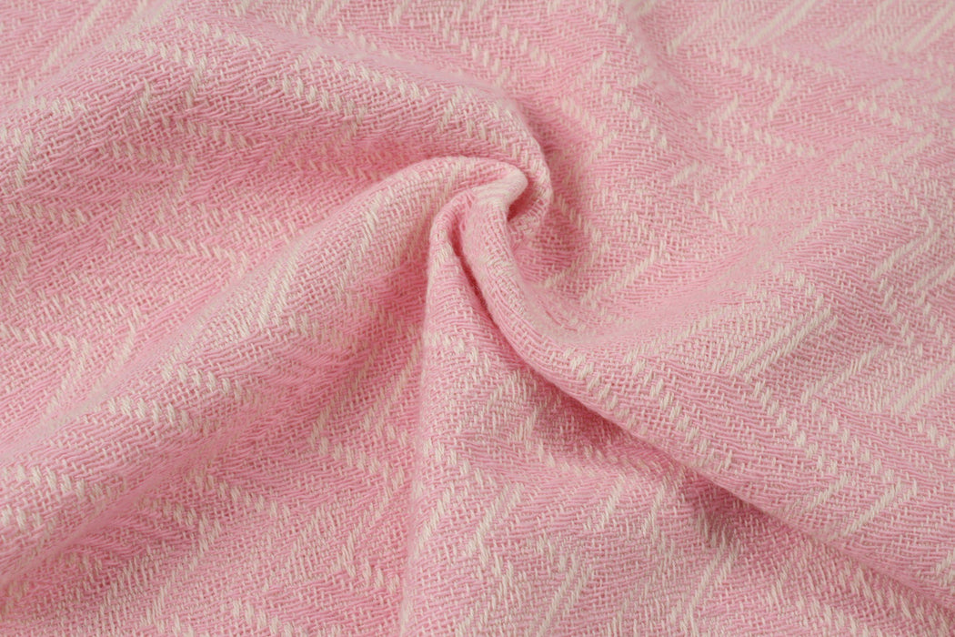 Cotton Chevron Pink-Fabric-FabricSight