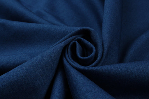 Cotton Denim Knit Fabric - Stretch - Blue (1 Meter Remnant)-Remnant-FabricSight