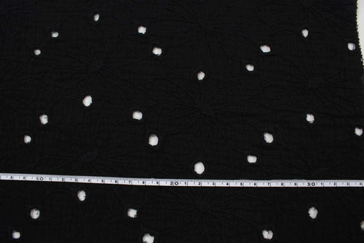 Cotton Double Face Muslin - English Embroidery - Floral-Fabric-FabricSight