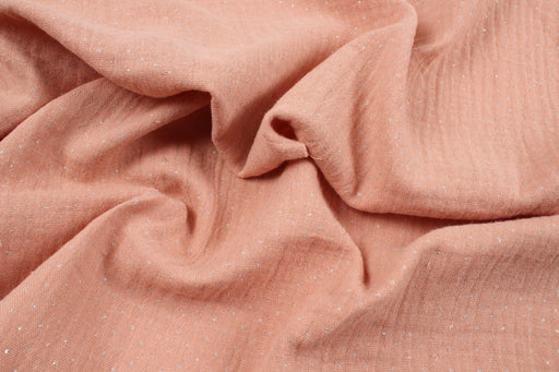 Cotton Double Muslin - Glitter Dots-Fabric-FabricSight