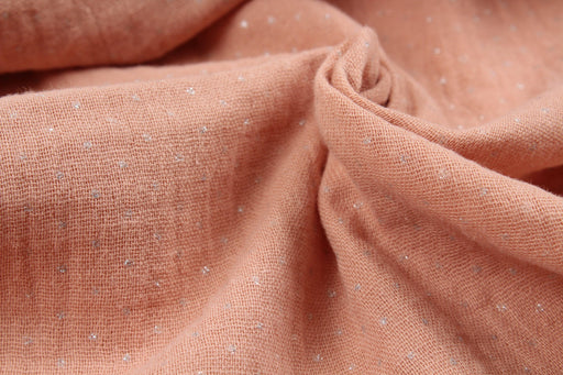 Cotton Double Muslin - Glitter Dots-Fabric-FabricSight