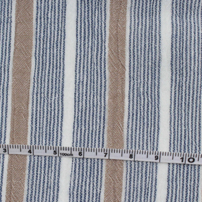 Cotton Double Muslin - Stripes Design - 6 Variants Available-Fabric-FabricSight
