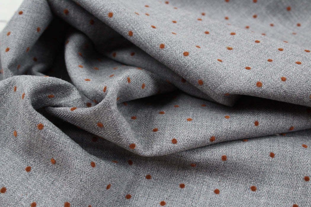 Cotton Flannel Flock - Dots Print-Fabric-FabricSight