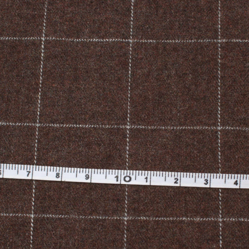 Cotton Flannel for Shirts - Houndstooth and Windowpane Checks-Fabric-FabricSight