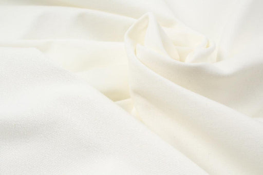 Cotton French Terry - Stretch - Off White (Remnant)-Remnant-FabricSight
