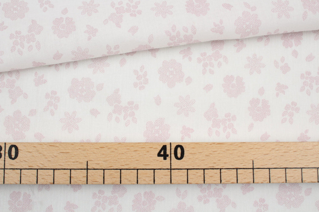 Cotton Light Muslin - Discrete Floral Print-Fabric-FabricSight