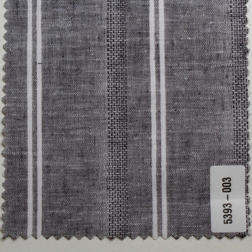 Cotton Linen Barré Dobby Stripe – European Flax – Yarn Dyed-Fabric-FabricSight