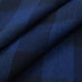 Cotton Linen Checks Canvas - Blue and Black-Fabric-FabricSight