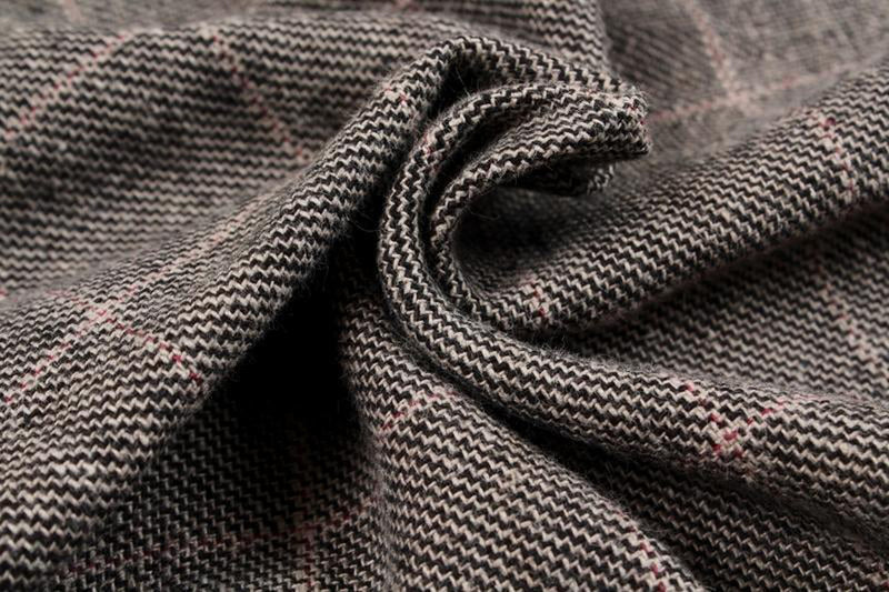 Cotton Linen Checks for Jackets - MILAN-Fabric-FabricSight