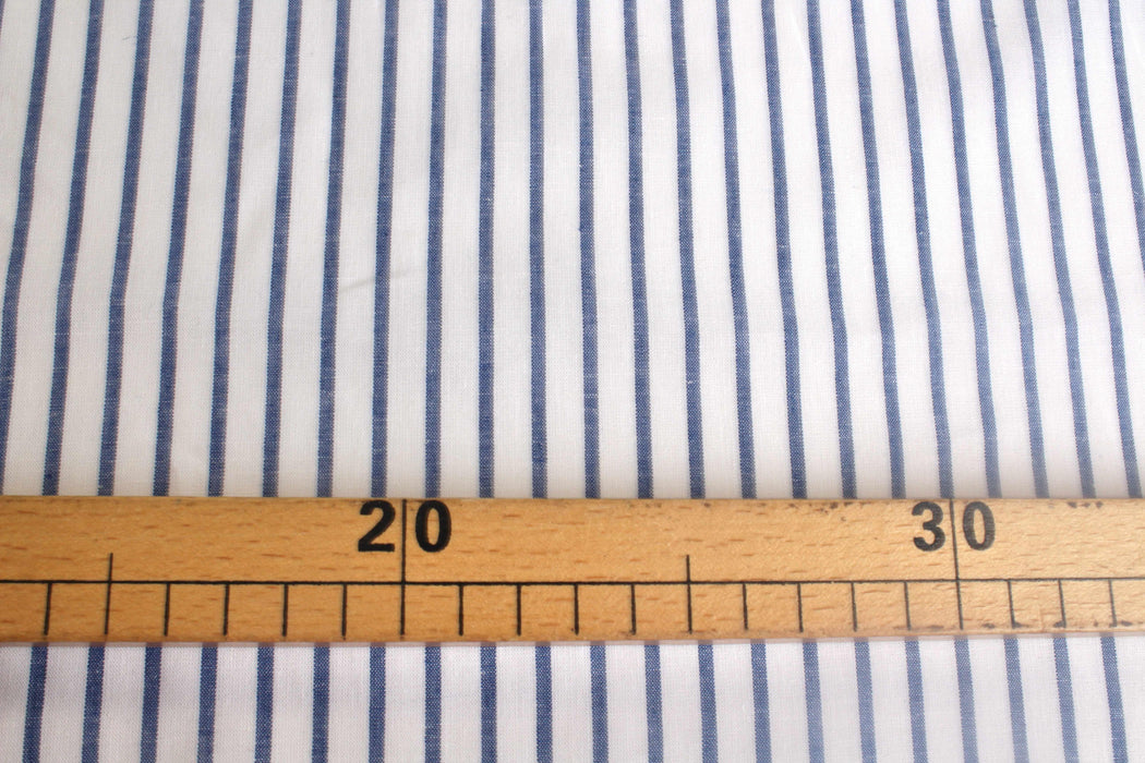 Cotton Linen Fabric for Summer - Stripes - (Remnant)-Remnant-FabricSight