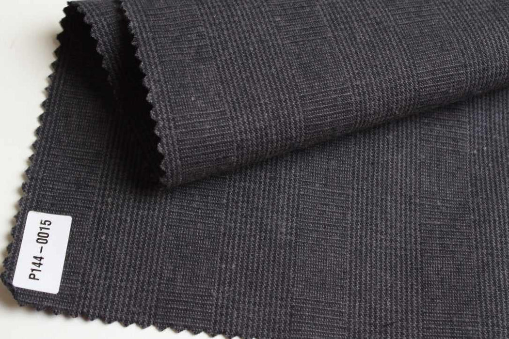 Cotton Linen Structured Prince of Wales Fabric – European Flax® – 5 Colors-Fabric-FabricSight