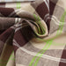 Cotton Linen Tartan Checks for Summer - Brown and Green - Remnant-Remnant-FabricSight