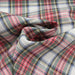 Cotton Linen Tartan for Shirting - Red Checks-Fabric-FabricSight