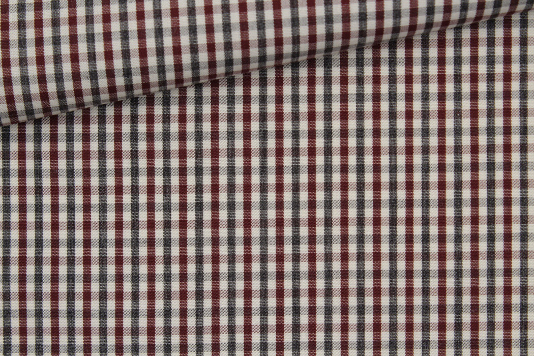 Cotton Micro Vichy Poplin for Shirts-Fabric-FabricSight