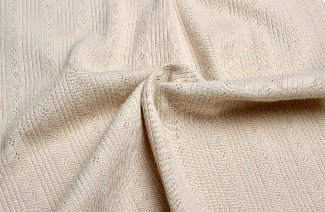 swatch-Cotton Pointoille Rib for Tops - 5 Colors Available-Fabric-FabricSight