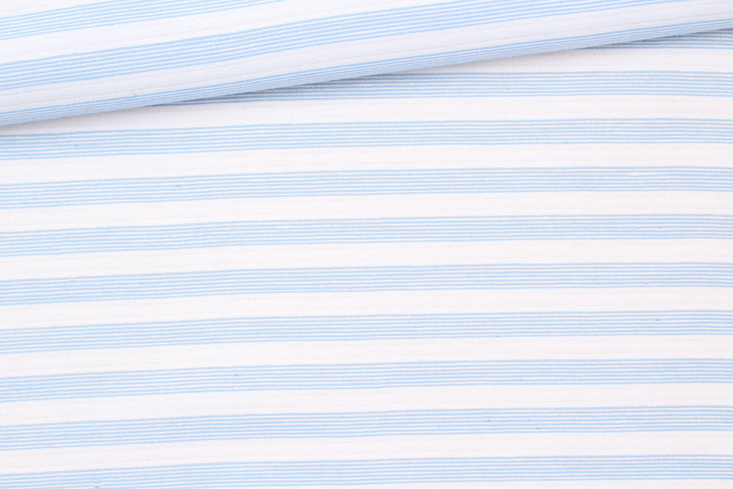 Cotton Polyamide Shirting - Stripes-Fabric-FabricSight
