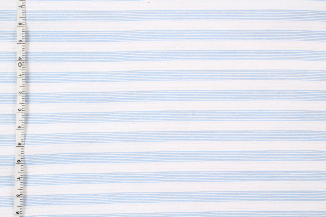 Cotton Polyamide Shirting - Stripes-Fabric-FabricSight