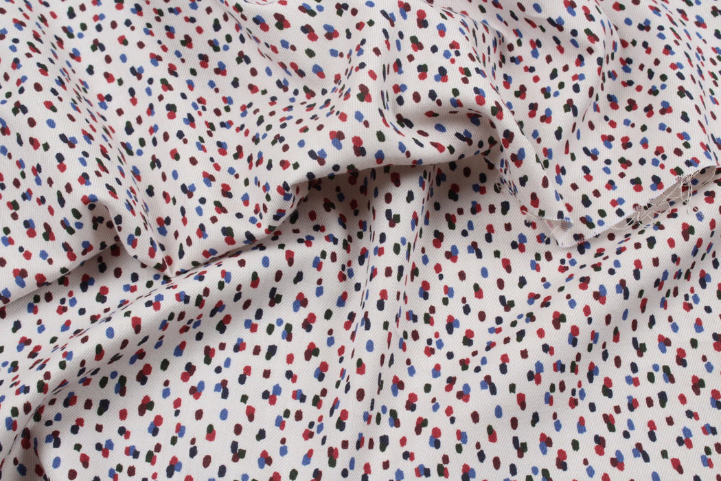 Cotton Printed Twill - Abstract Dots-Fabric-FabricSight