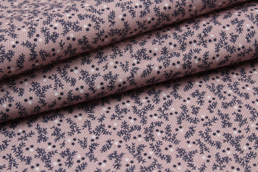 Cotton Printed Twill - Leaves and Dots-Fabric-FabricSight