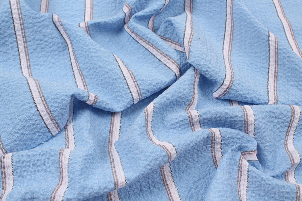 Cotton Seersucker - Stripes-Fabric-FabricSight