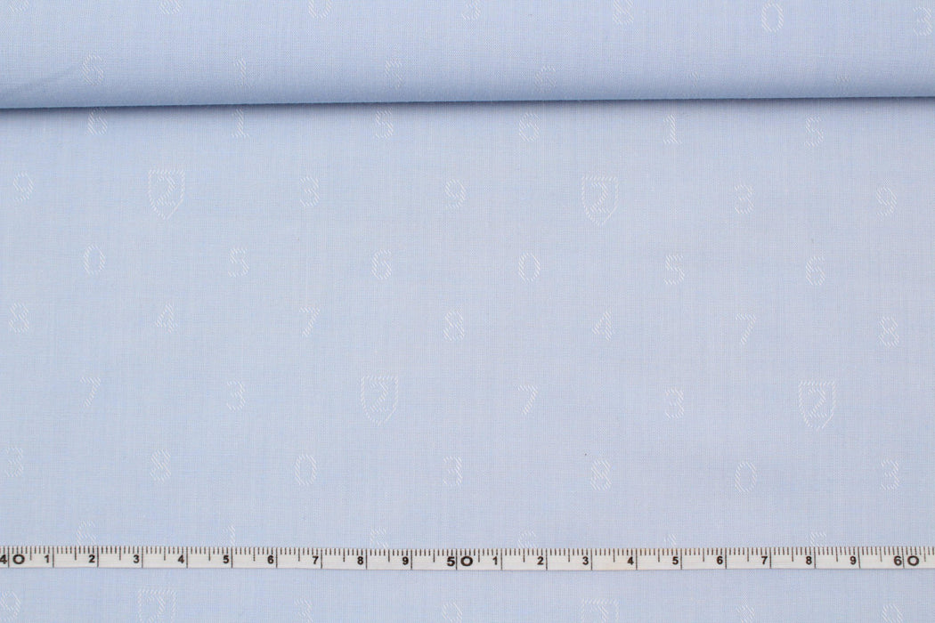 Cotton Shirting - Numbers Pattern-Fabric-FabricSight