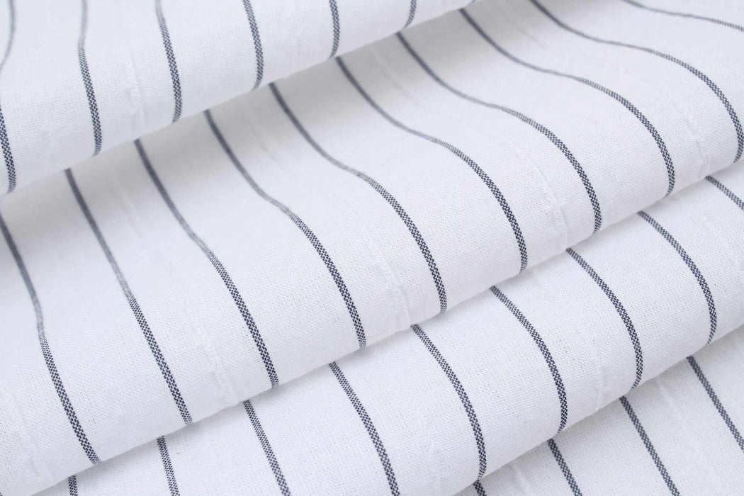 Cotton Stretch Seersucker - 6 Variants Stripes-Fabric-FabricSight