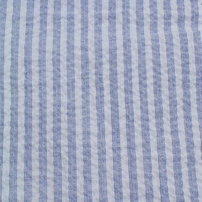 Cotton Stretch Seersucker - Stripes - 7 Colors Available-Fabric-FabricSight