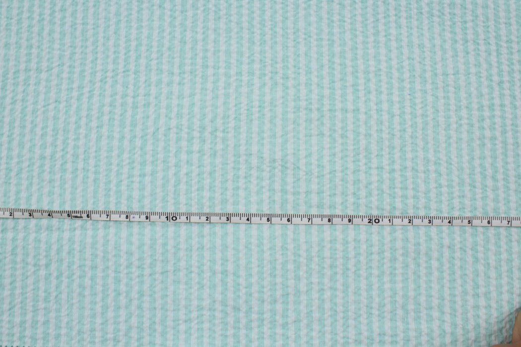 Cotton Stretch Seersucker - Stripes - 7 Colors Available-Fabric-FabricSight