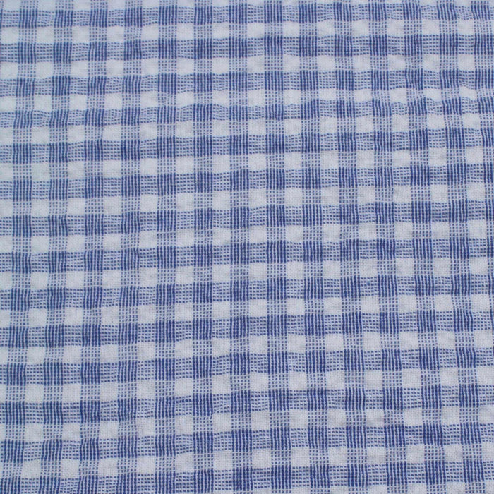 Cotton Stretch Seersucker - Vichy Checks - 6 Colors Available-Fabric-FabricSight