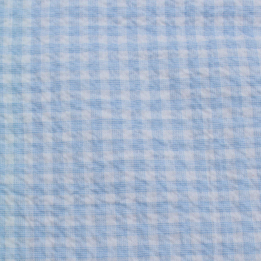 Cotton Stretch Seersucker - Vichy Checks - 6 Colors Available-Fabric-FabricSight