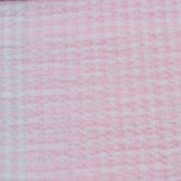 Cotton Stretch Seersucker - Vichy Checks - 6 Colors Available-Fabric-FabricSight