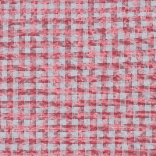 Cotton Stretch Seersucker - Vichy Checks - 6 Colors Available-Fabric-FabricSight