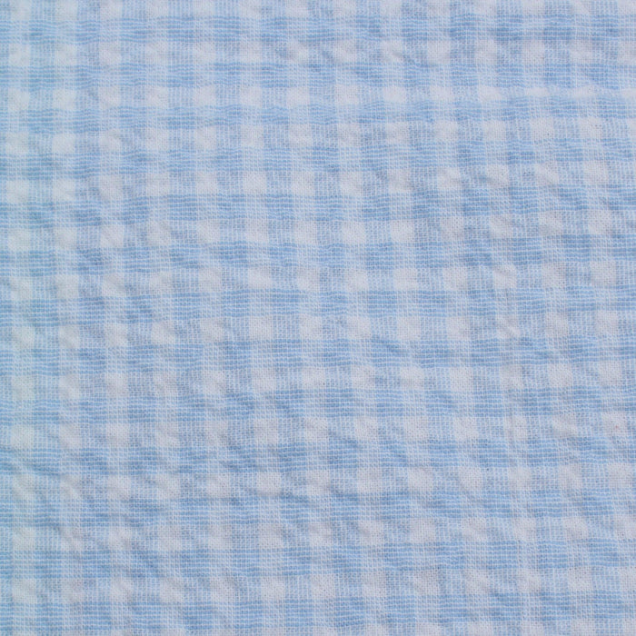 Cotton Stretch Seersucker - Vichy Checks - 6 Colors Available-Fabric-FabricSight