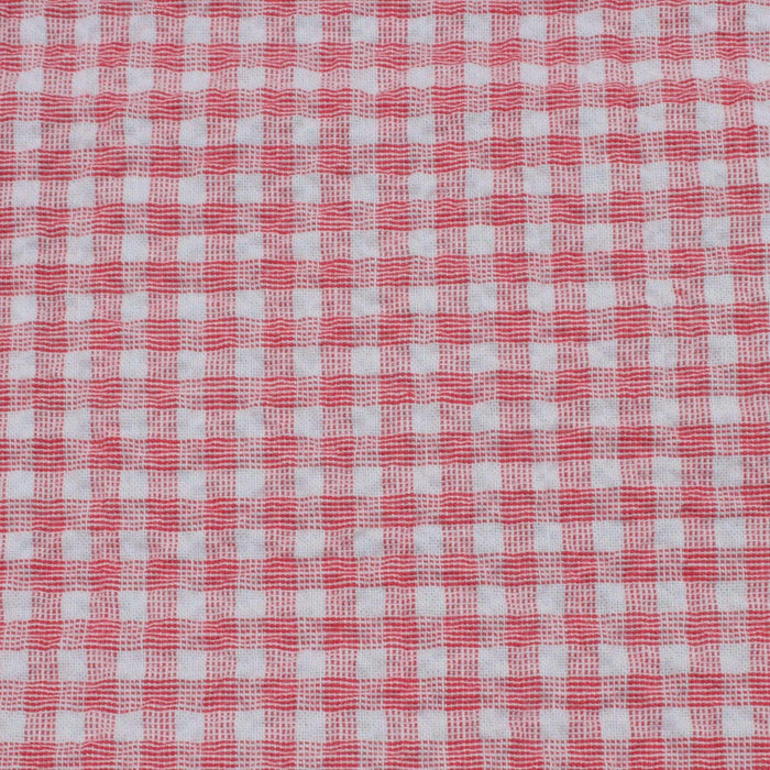 Cotton Stretch Seersucker - Vichy Checks - 6 Colors Available-Fabric-FabricSight
