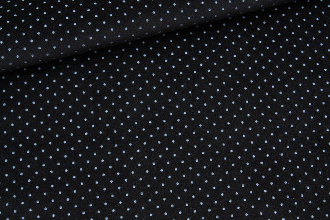 Cotton Stretch Woven Velvet - Dots Print-Fabric-FabricSight