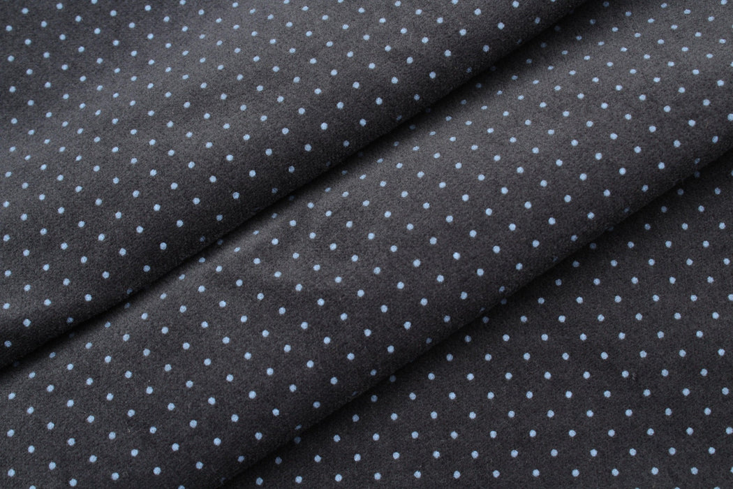 Cotton Stretch Woven Velvet - Dots Print-Fabric-FabricSight