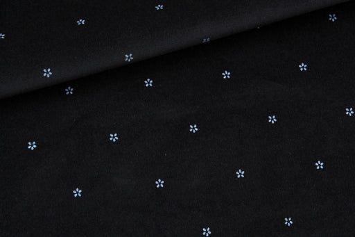 Cotton Stretch Woven Velvet - Floral Print-Fabric-FabricSight