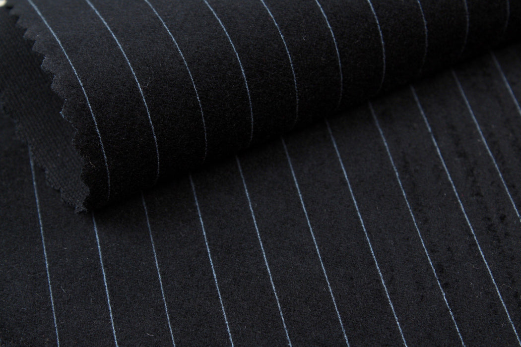 Cotton Stretch Woven Velvet - Stripes Print-Fabric-FabricSight