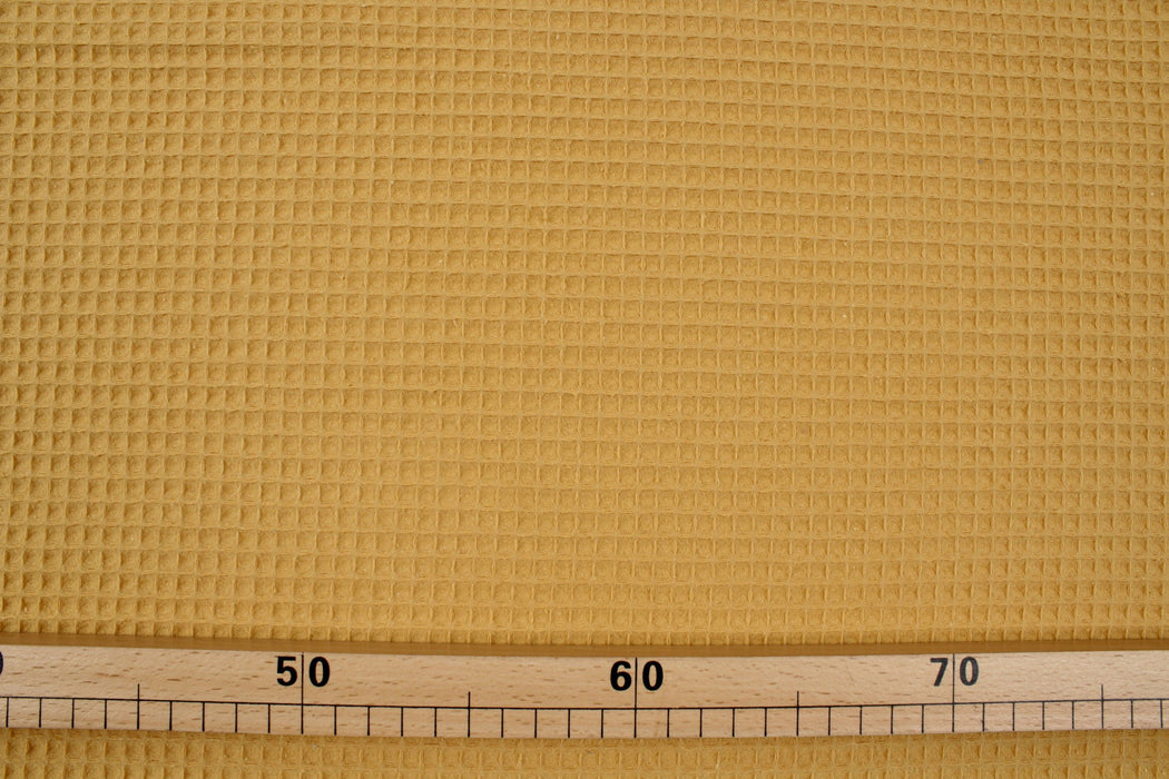 Cotton Waffle - 18 Colors Available - Beige-Roll-FabricSight