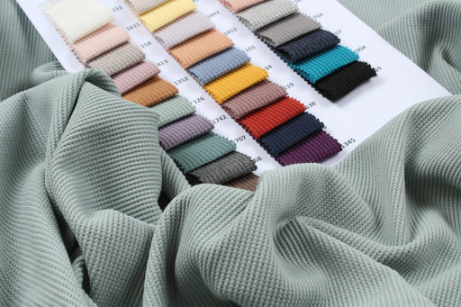 Cotton Waffle Jersey - Mid-Weight - 28 Colors Available-Fabric-FabricSight