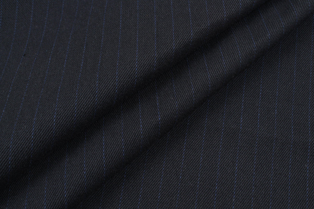 Cotton and Ecovero Viscose Twill for Bottoms and Jackets - Diplomatic Stripes-Fabric-FabricSight