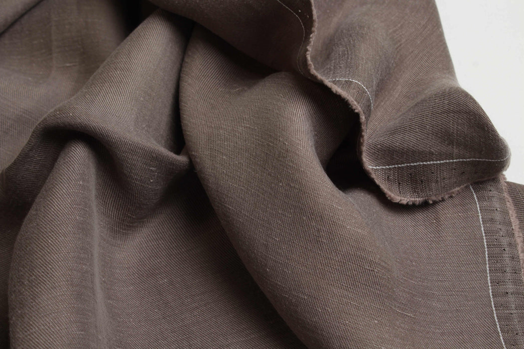 Cupro Linen Twill, Vegan Certified - STEFANY (+30 Colors)-Fabric-FabricSight