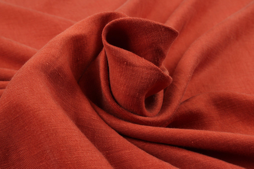 Cupro Linen Twill, Vegan Certified - STEFANY (+30 Colors)-Fabric-FabricSight