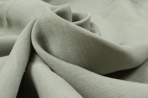 Cupro Linen Twill, Vegan Certified - STEFANY - Mint - Remnant-Remnant-FabricSight