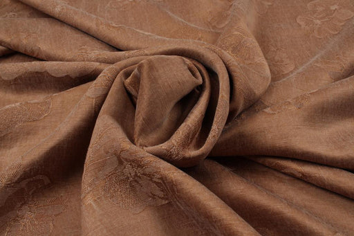 Cupro, Linen and Ecovero Viscose Floral Jacquard for Dresses-Fabric-FabricSight